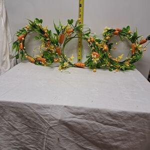 Spring Carrot & Yellow Blossom Wreath Garland
